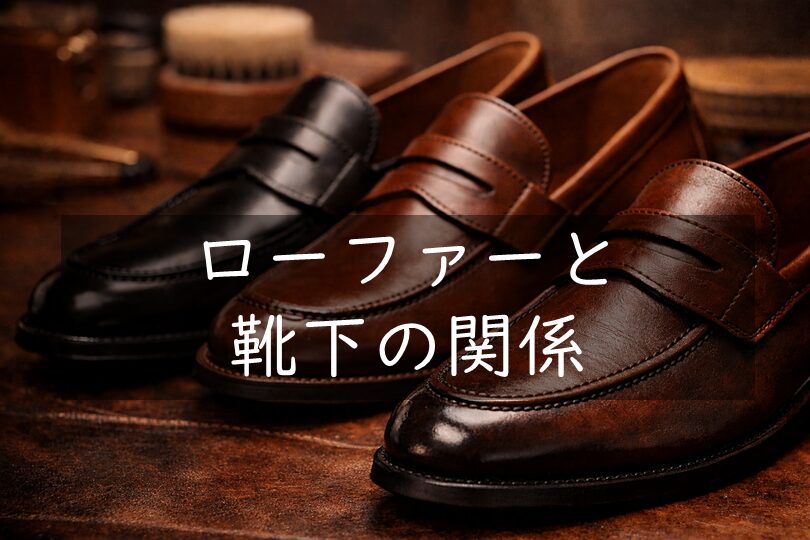ローファーと靴下の関係