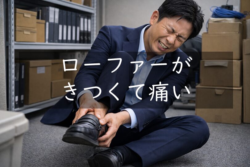 ローファーがきつくて痛い